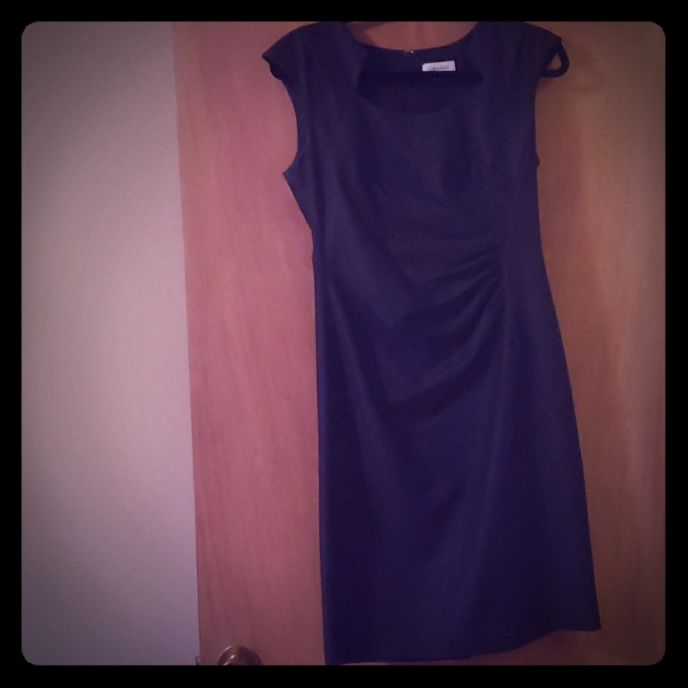 Calvin Klein Zip Up Sleeveless Dress